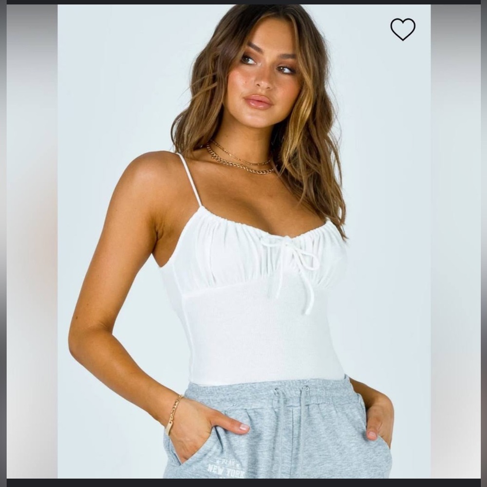 White princess Polly body suit size 4